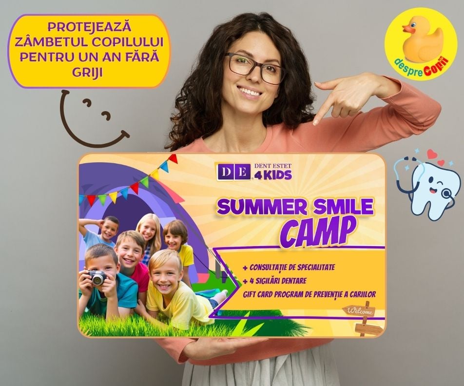 Protejeaza zambetul copilului pentru un an fara griji cu Summer Smile Camp by DENT ESTET 4KIDS
